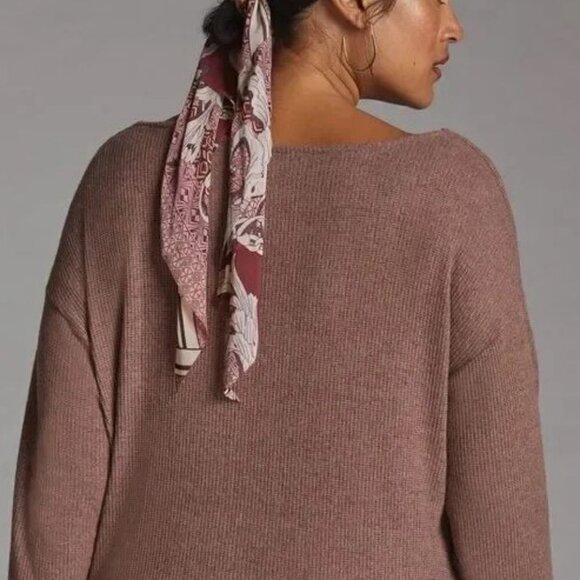 NEW Anthropologie Draped Cowl Neck Top XL - Picture 5 of 12